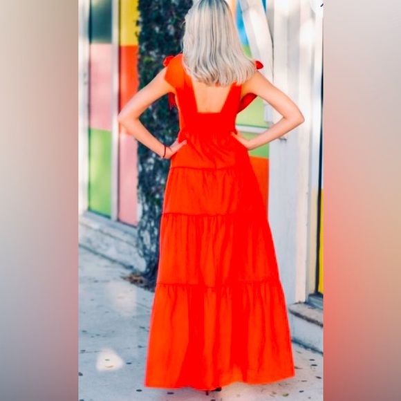 NWT SM DEE DEE Dress in Sold Out GORGEOUS “Tomato” - Picture 3 of 4